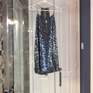 Sequined mini dress